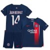 Conjunto (Camiseta+Pantalón Corto) Paris Saint-Germain 2023-24 Juan Bernat 14 Primera Equipación - Niño